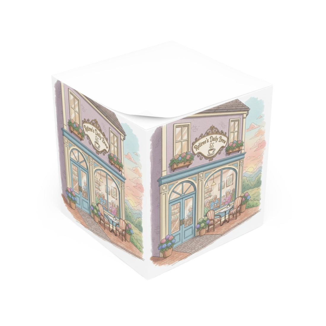 Retiree's Daily Brew Cafe Jigsaw Puzzle for Relaxation