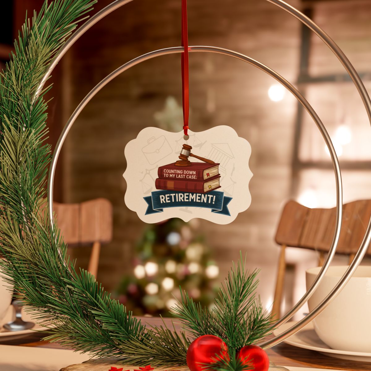 Counting Down to My Last Case Retirement | Celebration Custom Cur Ornaments - Retiree Gifts Retirement Party