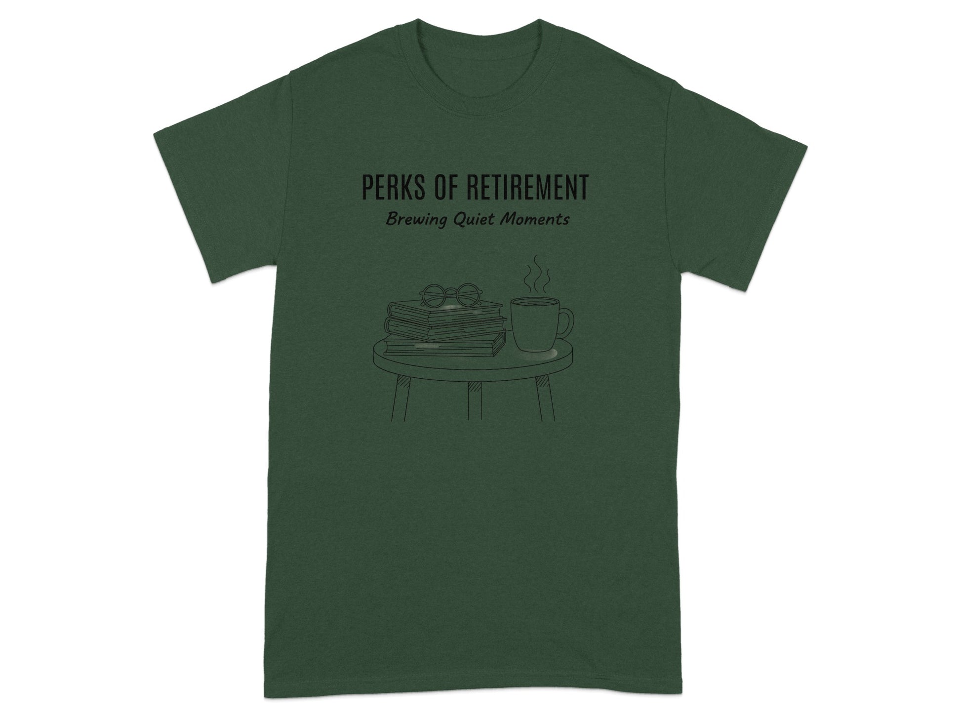 Perks of Retirement Brewing Quiet Moments T-shirt