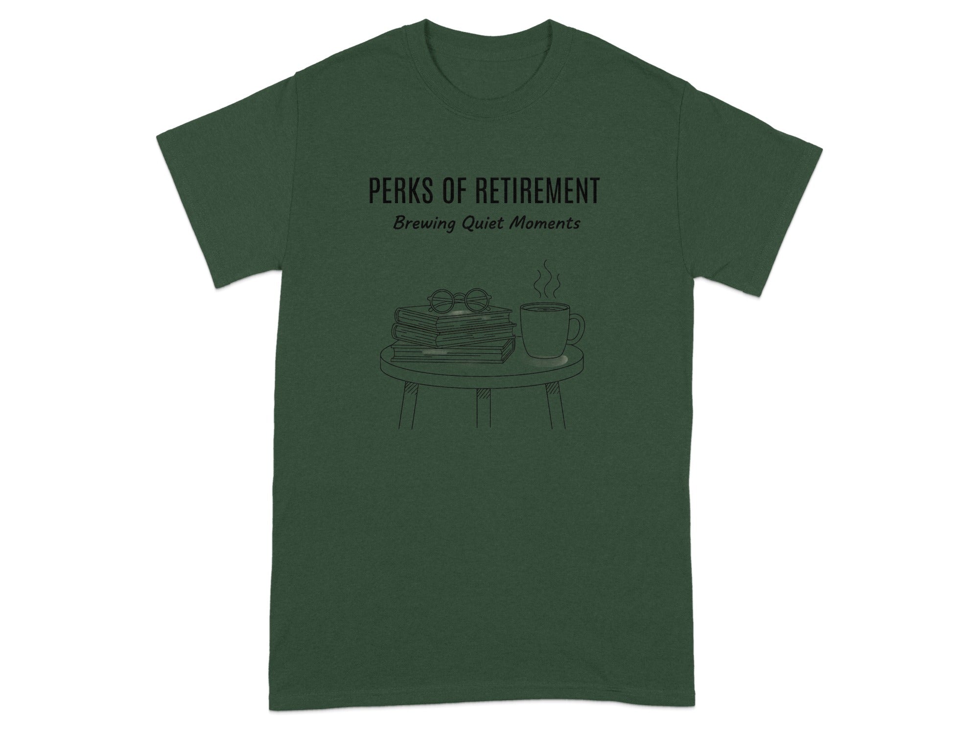 Perks of Retirement Brewing Quiet Moments T-shirt