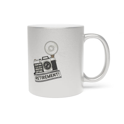 Counting to My Next Creative Capture | Retirement Gold Silver Black or Access Mugs - Retiree Gifts Retirement Party