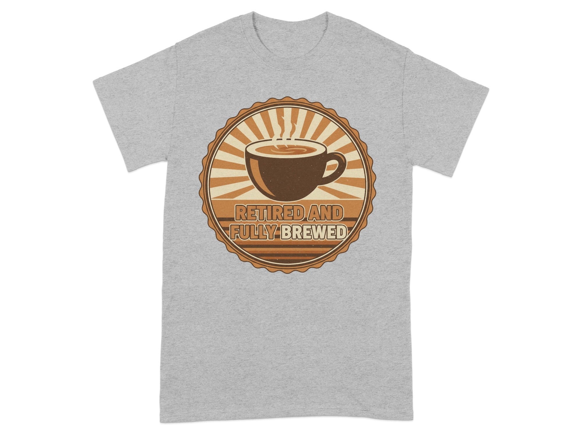 Retired and Fully Brewed Graphic Tee Shirt