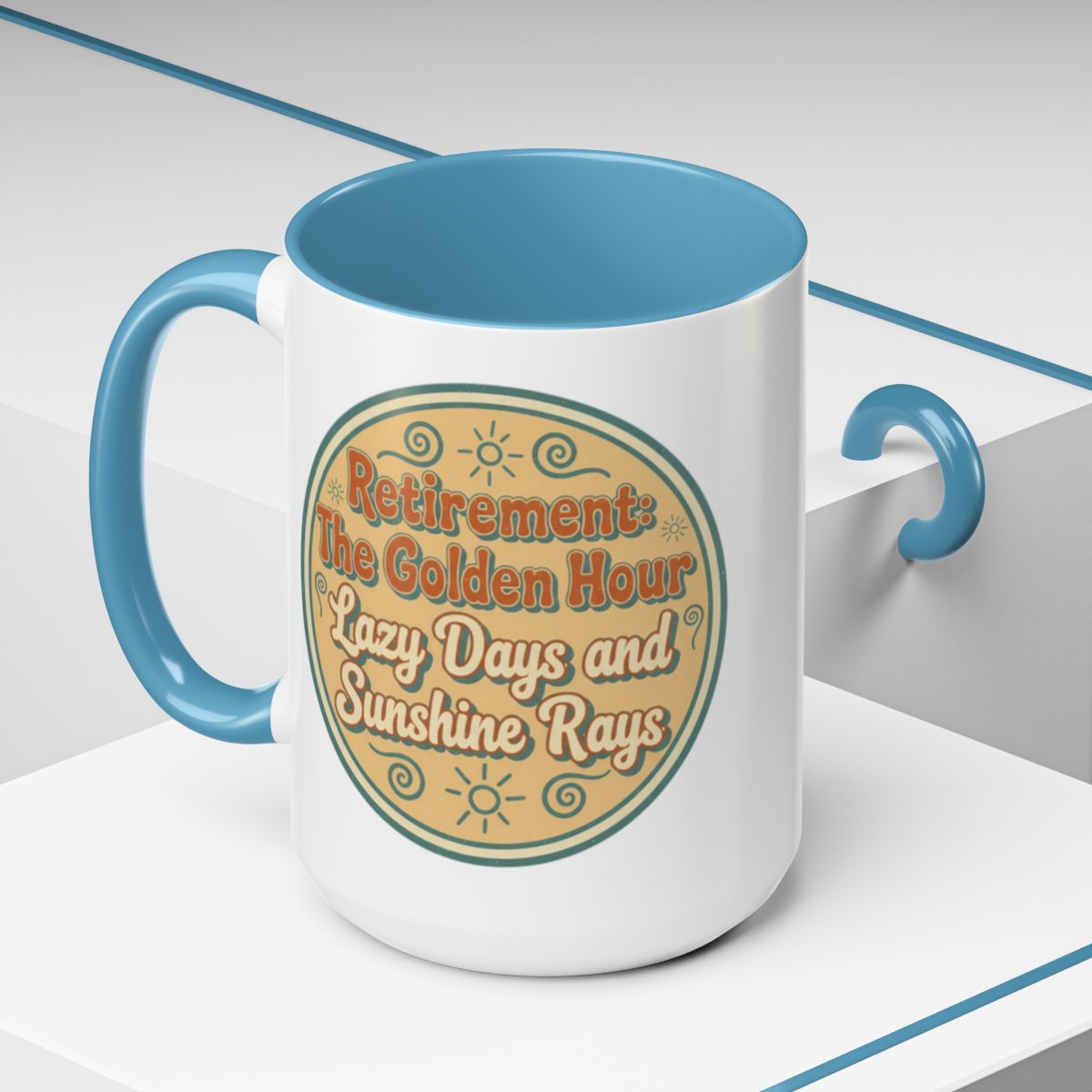 Retirement The Golden Hour Lazy Days and Sunshine Rays | Perfect Retirement Gift - Retiree Gifts Retirement Party