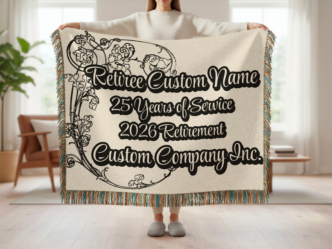 Custom Retirement 25 Years of Service Blanket product