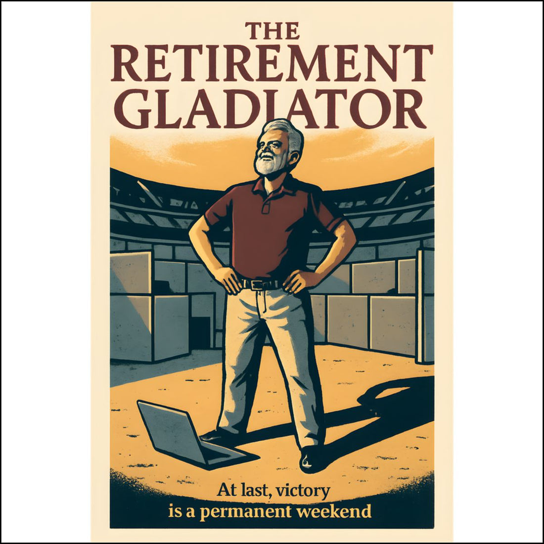 The Retirement Gladiator At Last Victory | Custom Cut Acrylic Ornaments - Retiree Gifts Retirement Party
