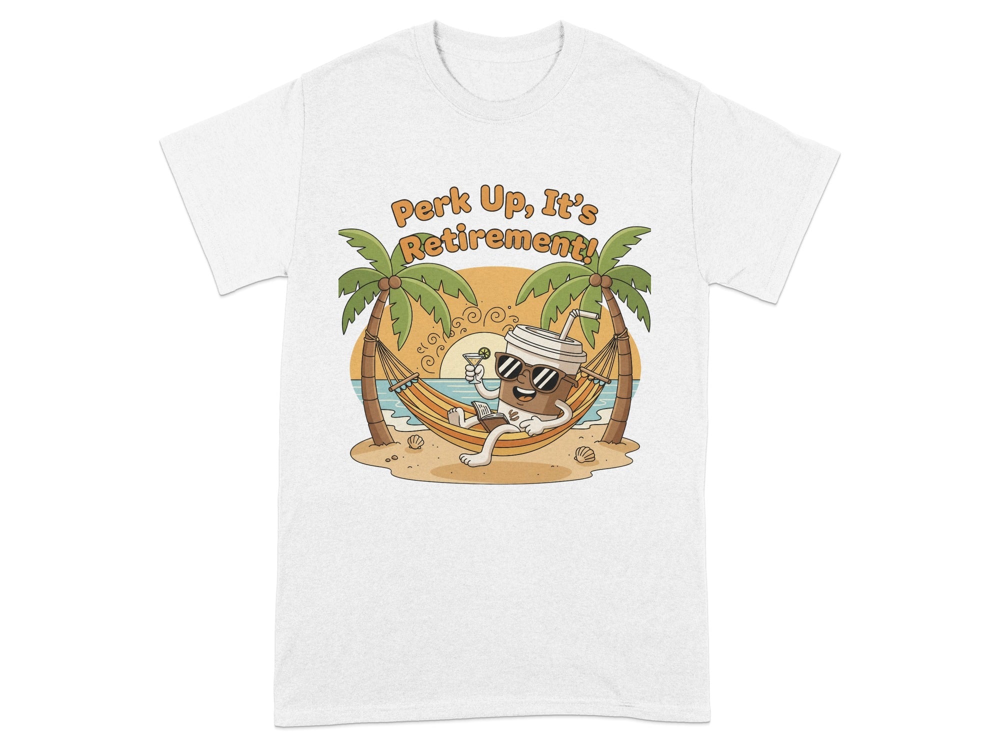 Perk Up It's Retirement Coffee Humor T-Shirt