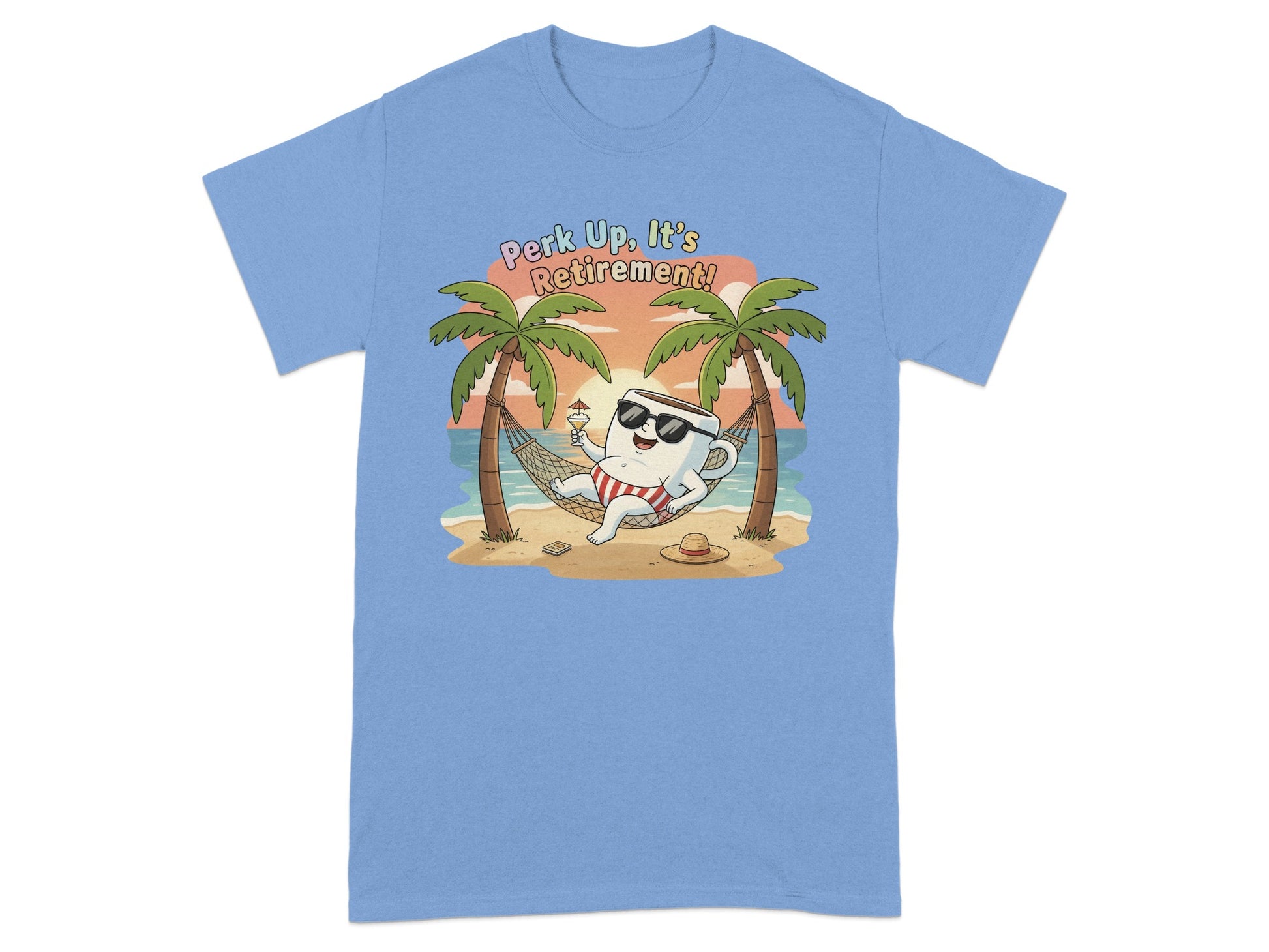 Perk Up It's Retirement Fun Graphic Tee for Seniors