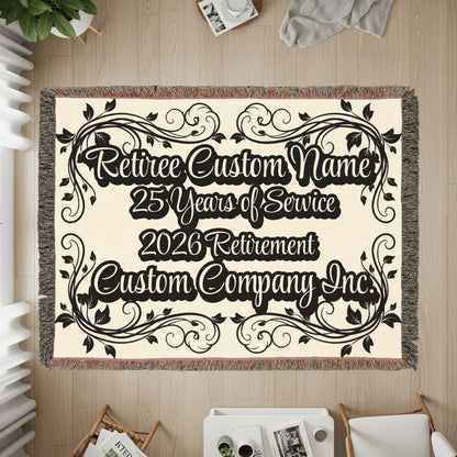 Custom Retirement Blanket Personalized Gift product