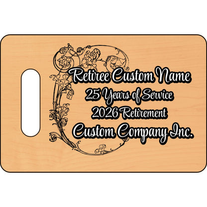 Retiree Personalized Name Plaque 25 Years of Service Gift