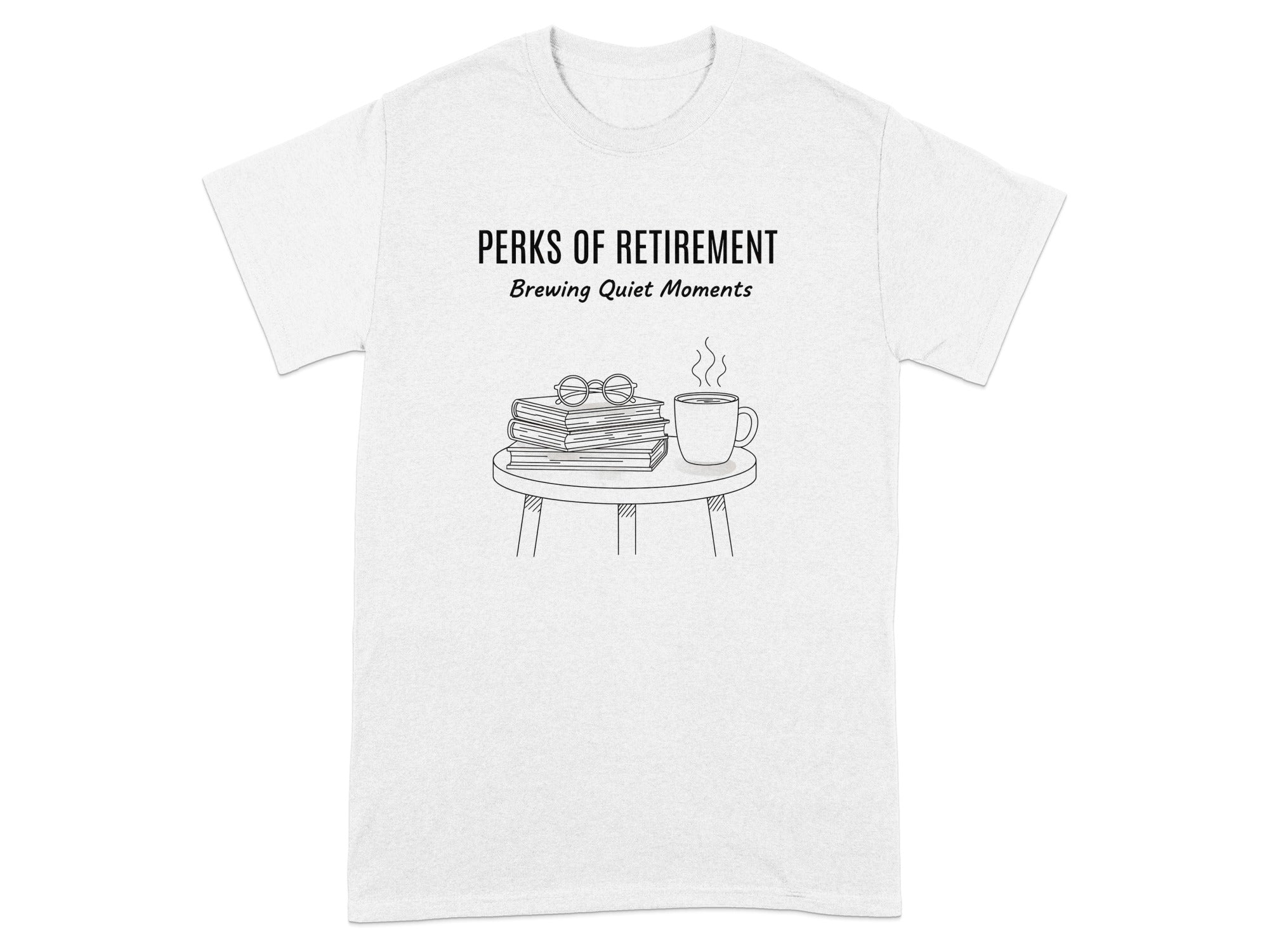 Perks Of Retirement Brewing Quiet Moments tee