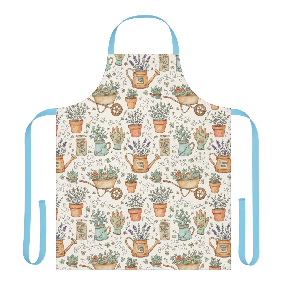 Gardening Tools and Plants Design Adjustable Apron