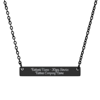 Personalized Necklace for Retirement Celebration Gift