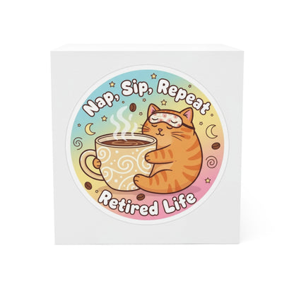 Nap Sip Repeat Retired Life Cat Lover Gift Box