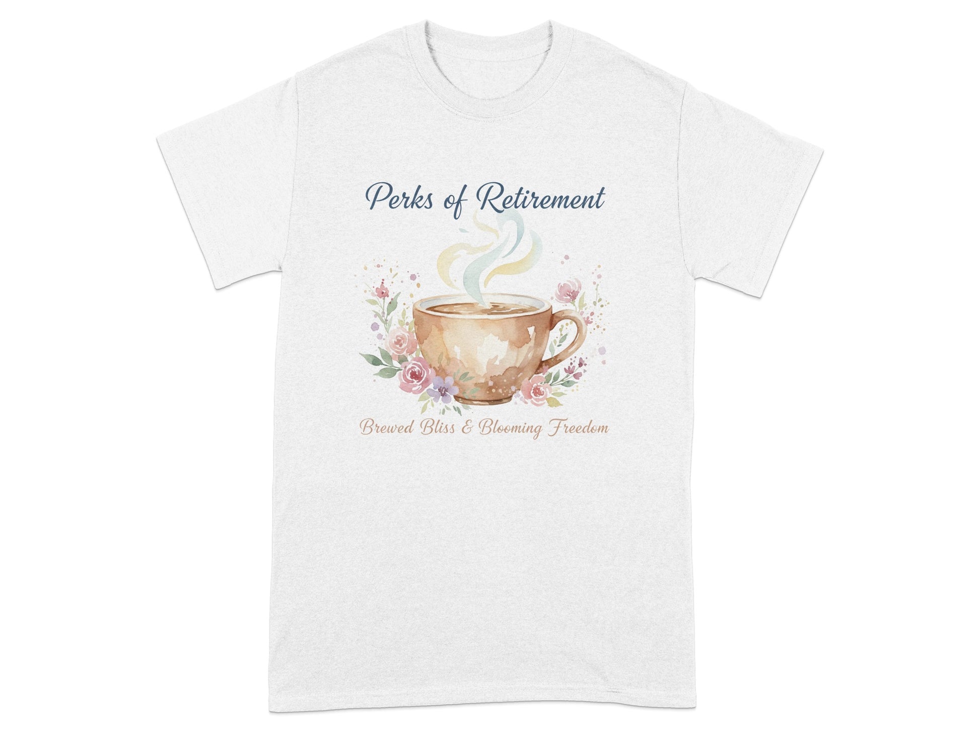 Perks of Retirement Brewed Bliss Blooming Freedom shirt