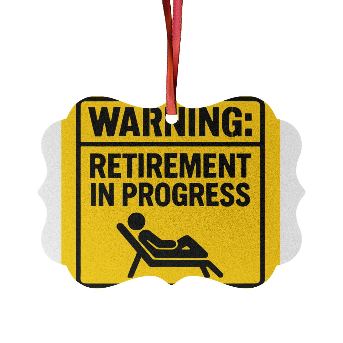 Retirement in Progress Ornaments | Warning Retirement - Retiree Gifts Retirement Party