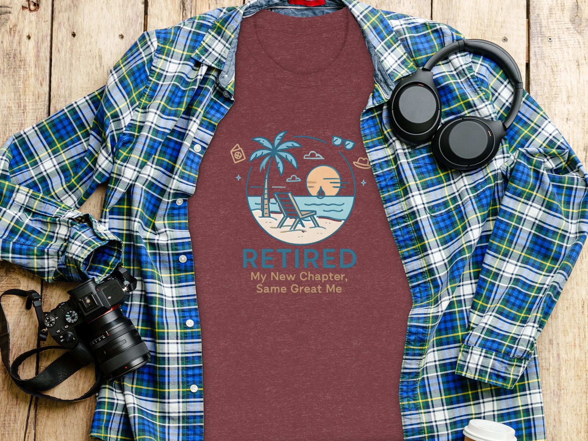 RETIRED My New Chapter Same Great Me | Dark Heather Color Bella T-Shirts - Retiree Gifts Retirement Party