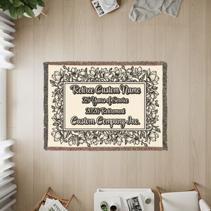 Retirement Blanket 25 Years Service Custom Company Inc product