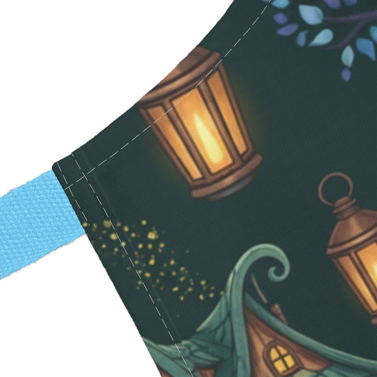Enchanting Lanterns on Dark Night Decor Pillow Cover