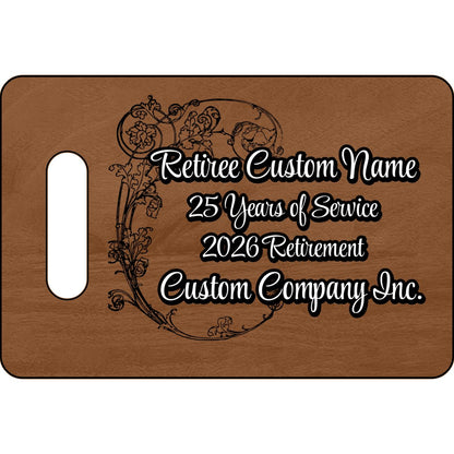 25 Years of Service Customized Retirement Plaque