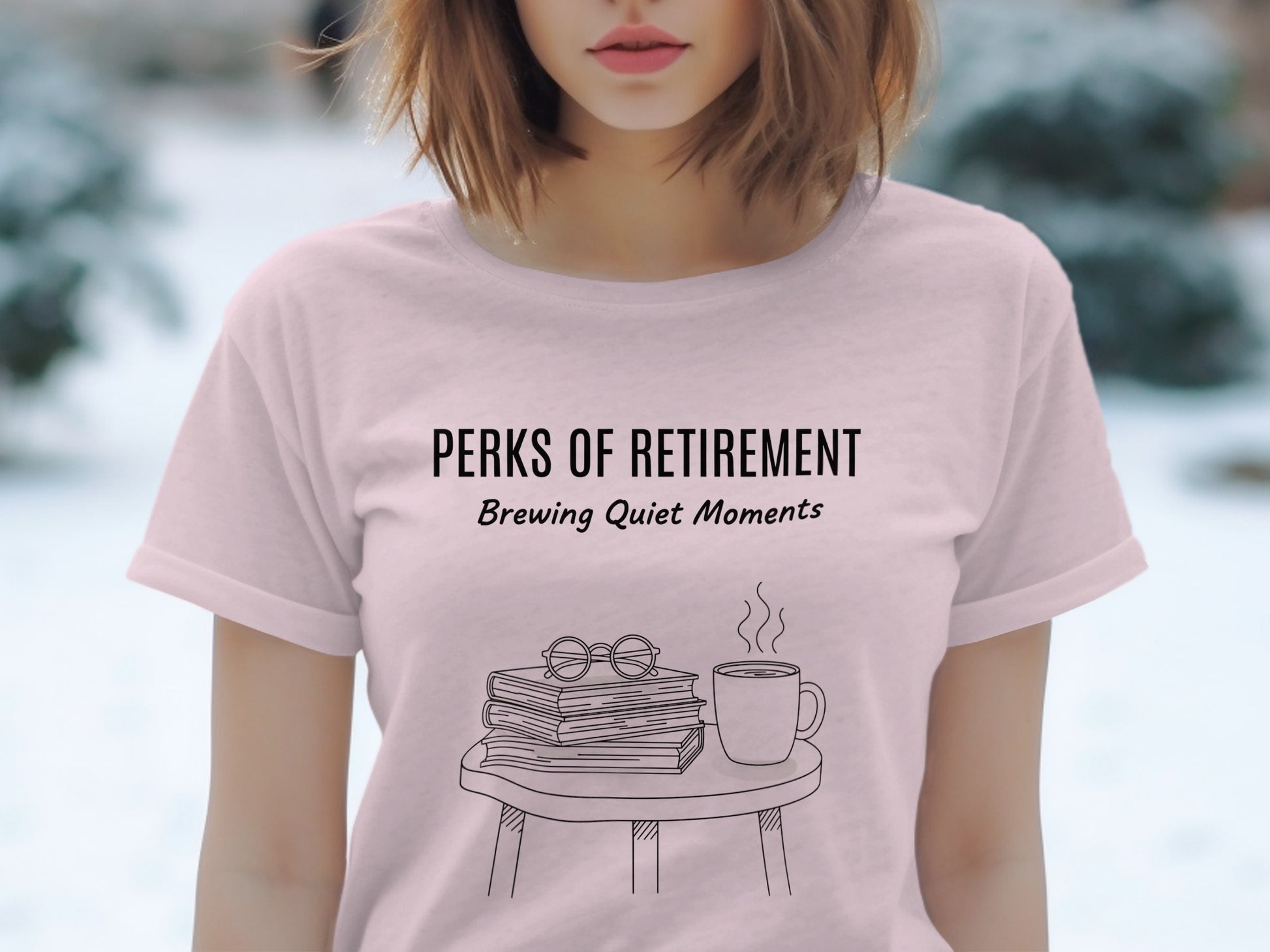 Perks of Retirement Brewing Quiet Moments T-Shirt