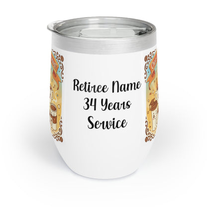 Funny Retirement Gift Keepsake 34 Years of Service