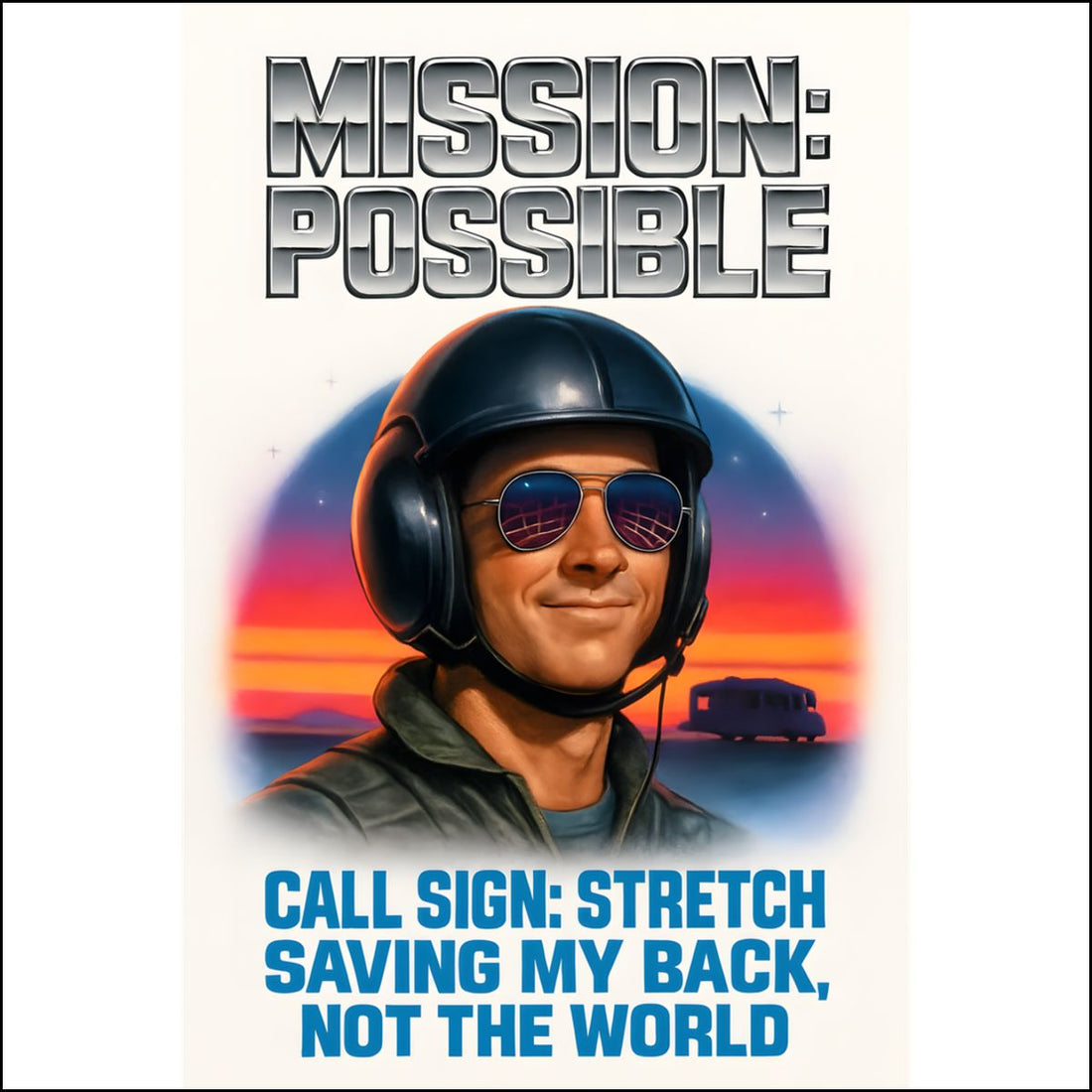 Mission Possible Saving My Back Not The World | Custom Cut Acrylic Ornaments - Retiree Gifts Retirement Party