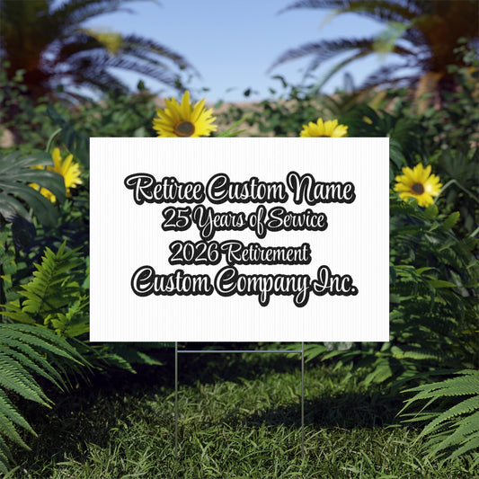 Retiree Custom Name 25 Years of Service Retirement product type