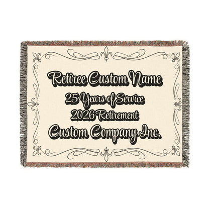 Retirement Custom Name 25 Years of Service Blanket product type