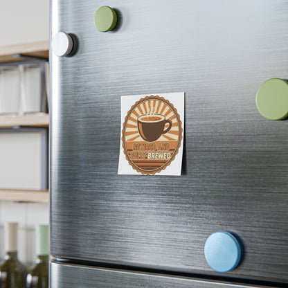 Retired And Fully Brewed Coffee Magnet Sticker Product