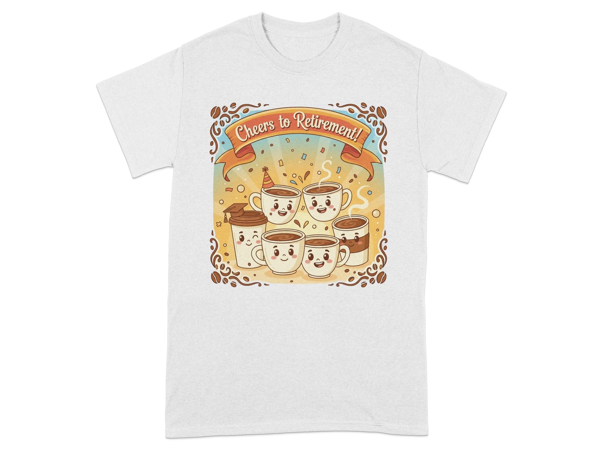 Cheers to Retirement Coffee Mug Design T-Shirt