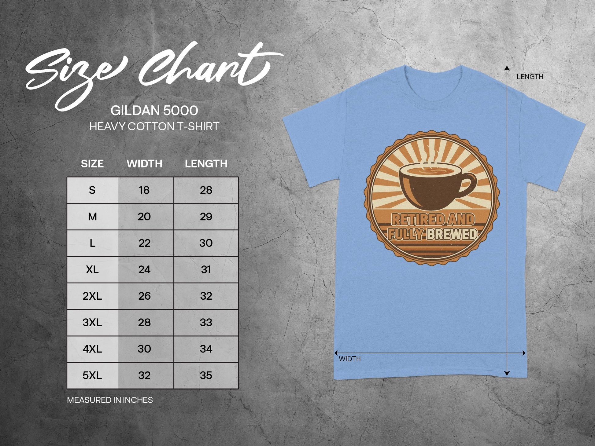 Retired and Fully Brewed Coffee Graphic T-shirt