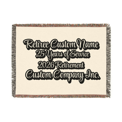 Retiree Custom Name Retirement Commemorative Blanket product