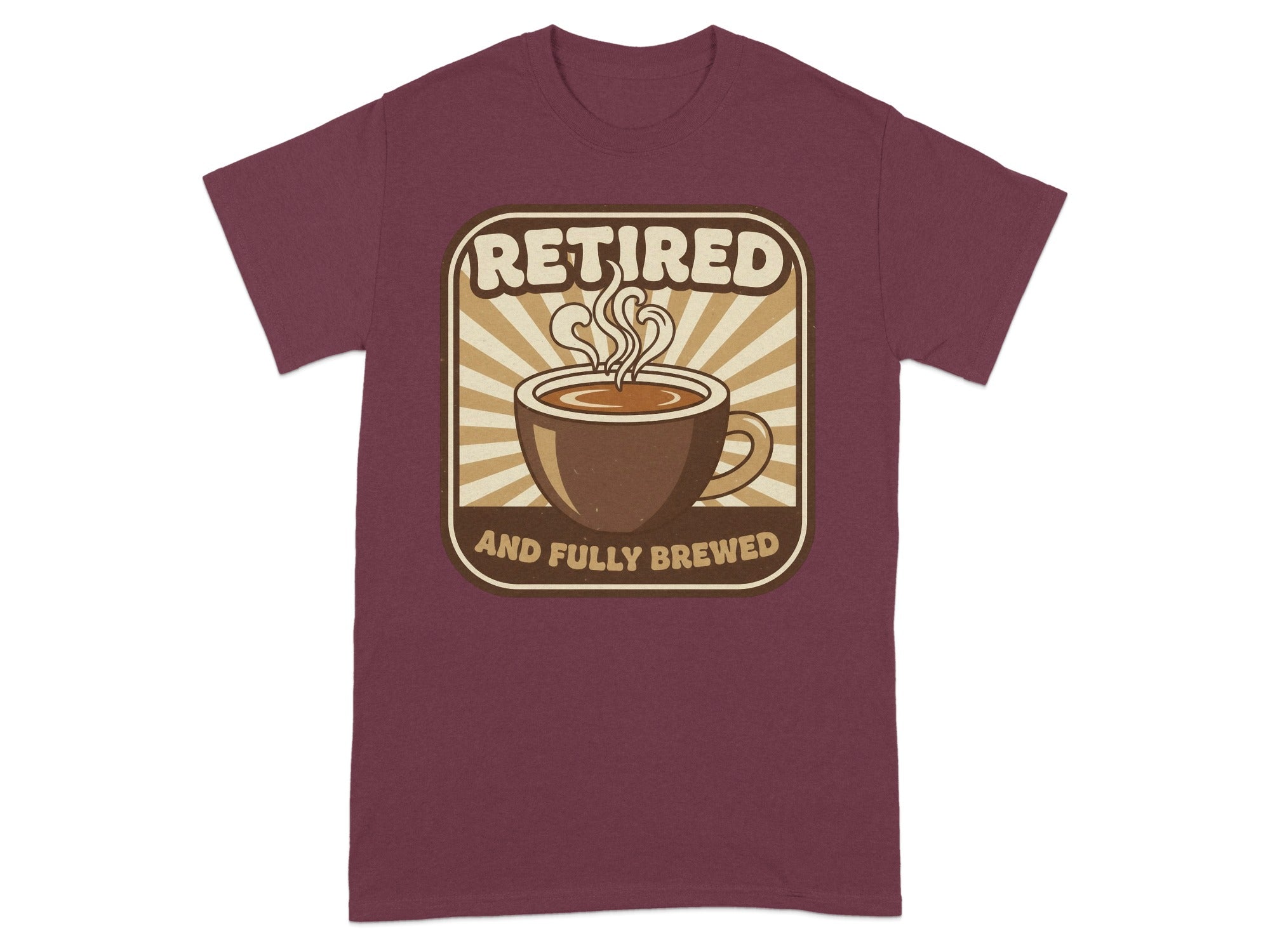 Retired And Fully Brewed Graphic T-Shirt Product