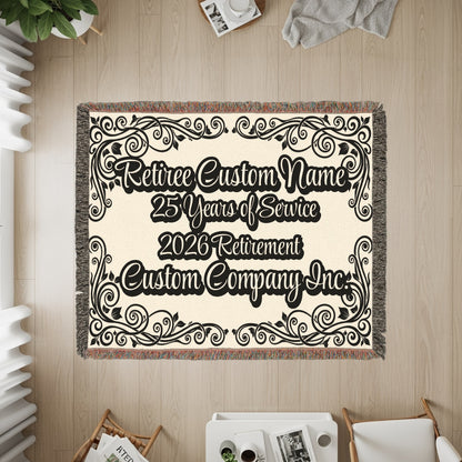Personalized Retirement Celebration Throw Blanket product