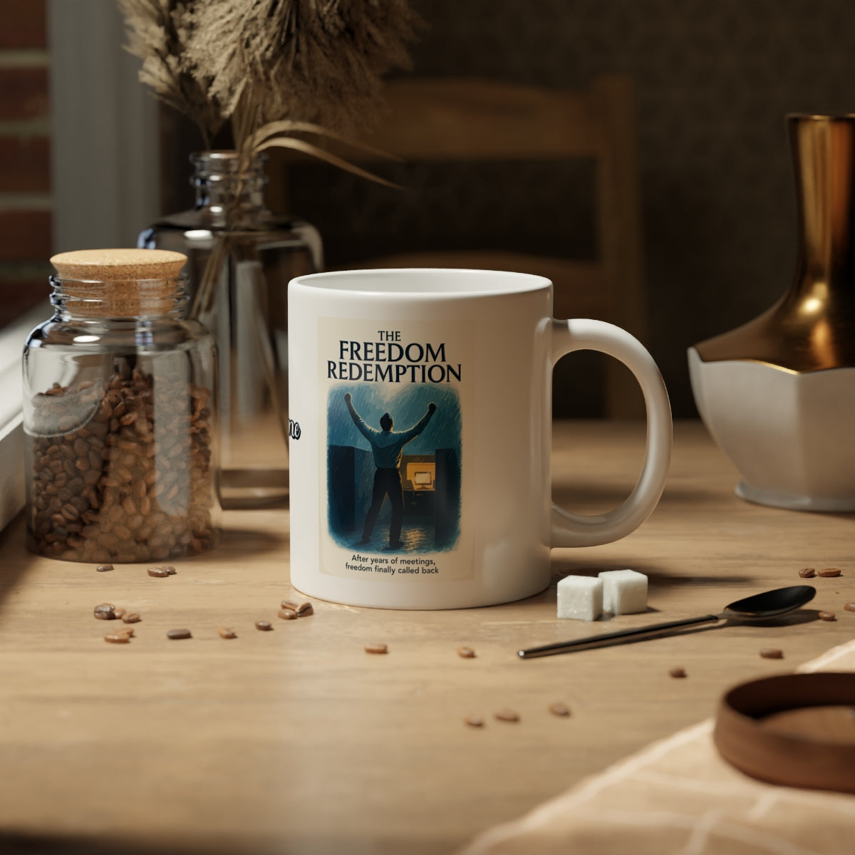 The Freedom Redemption | After Years of Meetings Freedom Finally Called Back | Personalized Microwavable Ceramic Mugs 11oz 15oz 20oz - Retiree Gifts Retirement Party