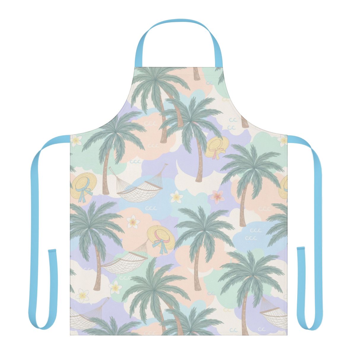 Palm Tree and Hammock Patterned Apron