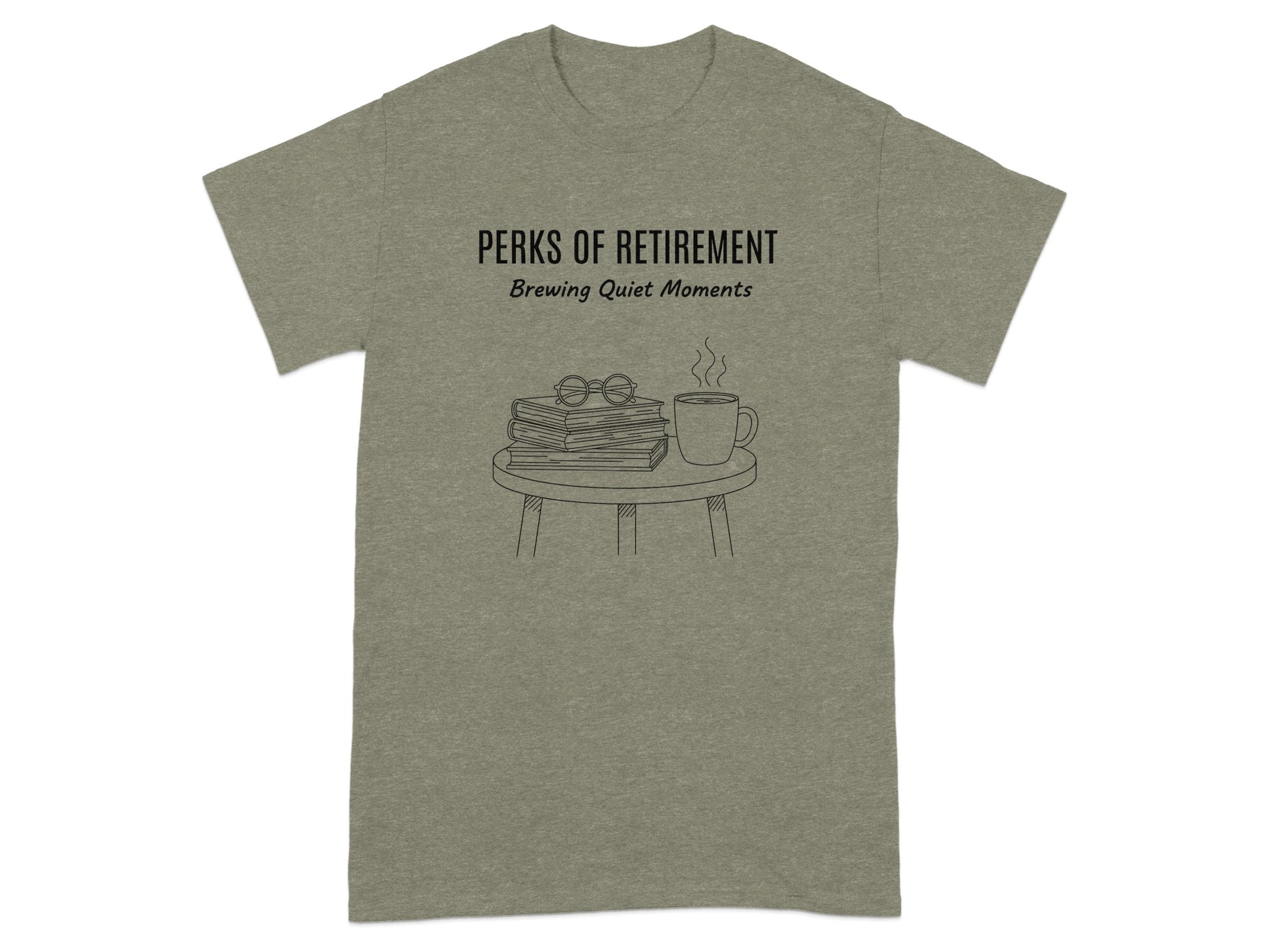 Perks of Retirement Brewing Quiet Moments T-shirt