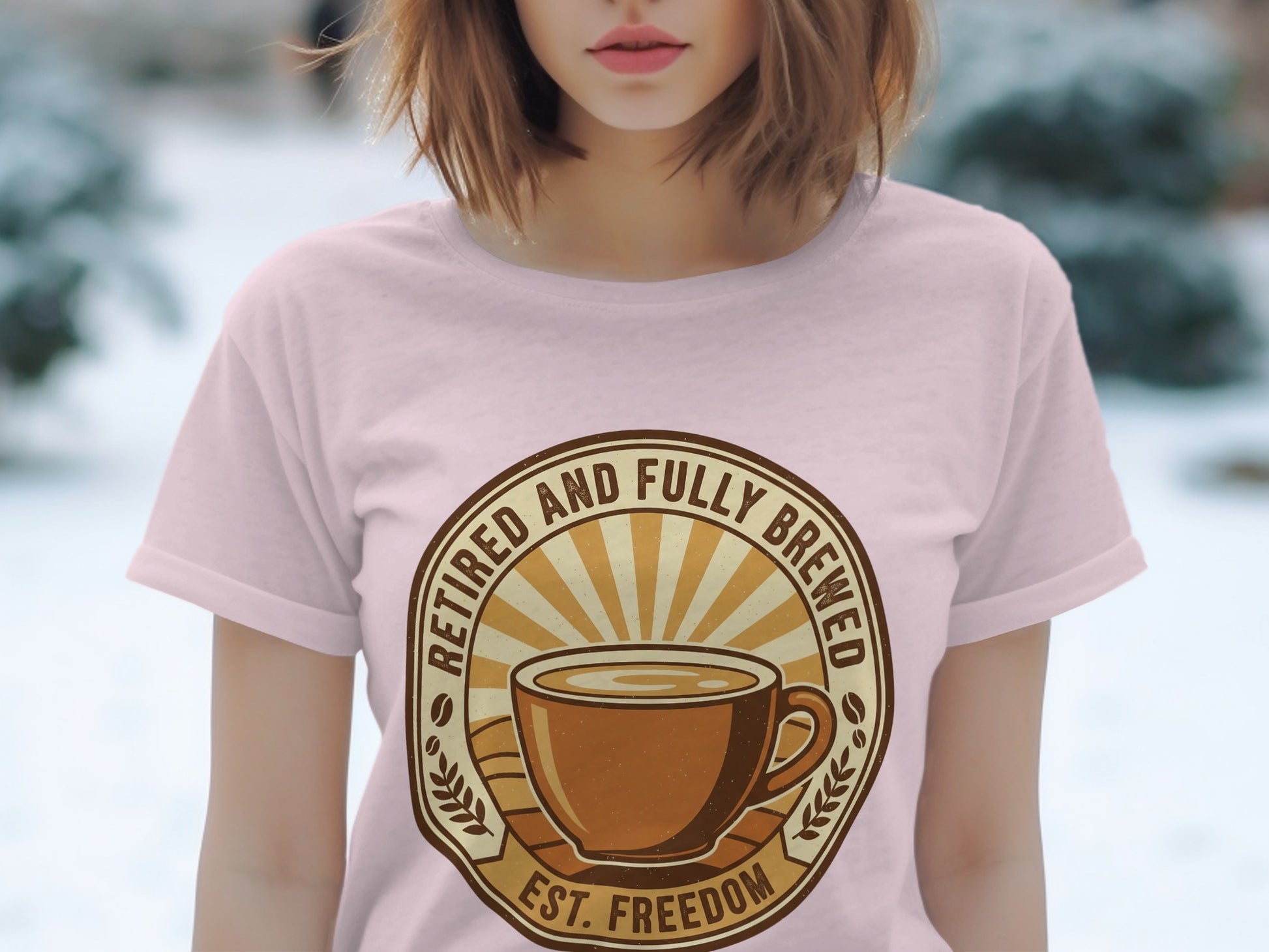 Retired and Fully Brewed Est Freedom Shirt