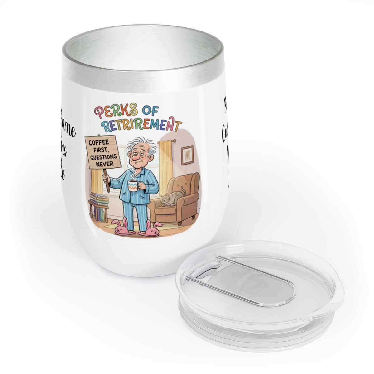 Perks of Retirement Funny Quote Coffee Tumbler