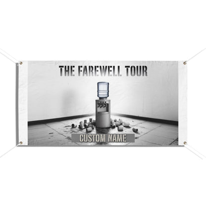 Water Cooler Farewell Tour Design for Your Event Vinyl Banner or Yard Sign - Retiree Gifts Retirement Party
