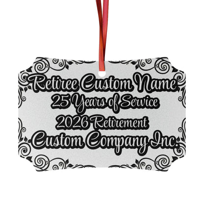 Retiree Custom Name 25 Years of Service 2026 Retirement Decoration