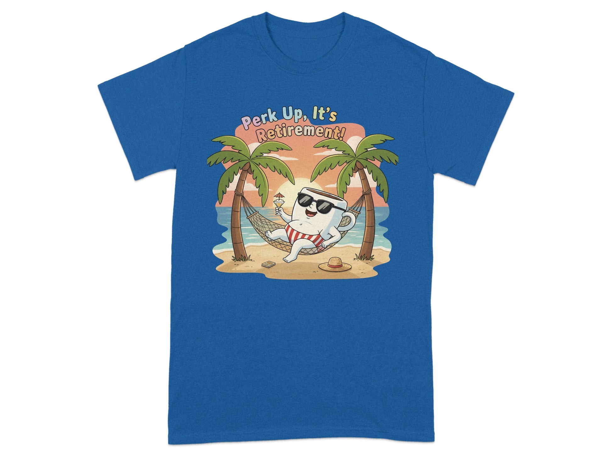 Perk Up It's Retirement Graphic Tee for Fun Occasions