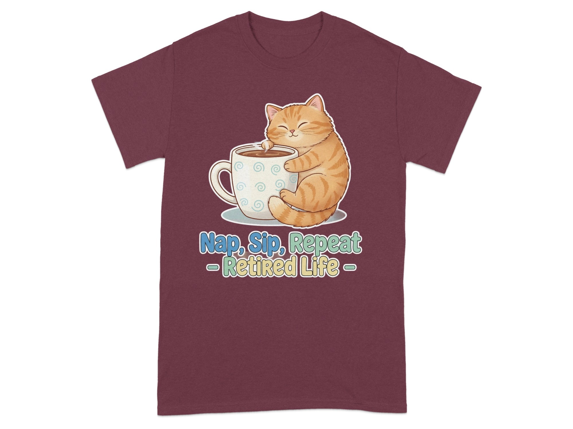 Nap Sip Repeat Retired Life | Cute Cat | Retirement Gift