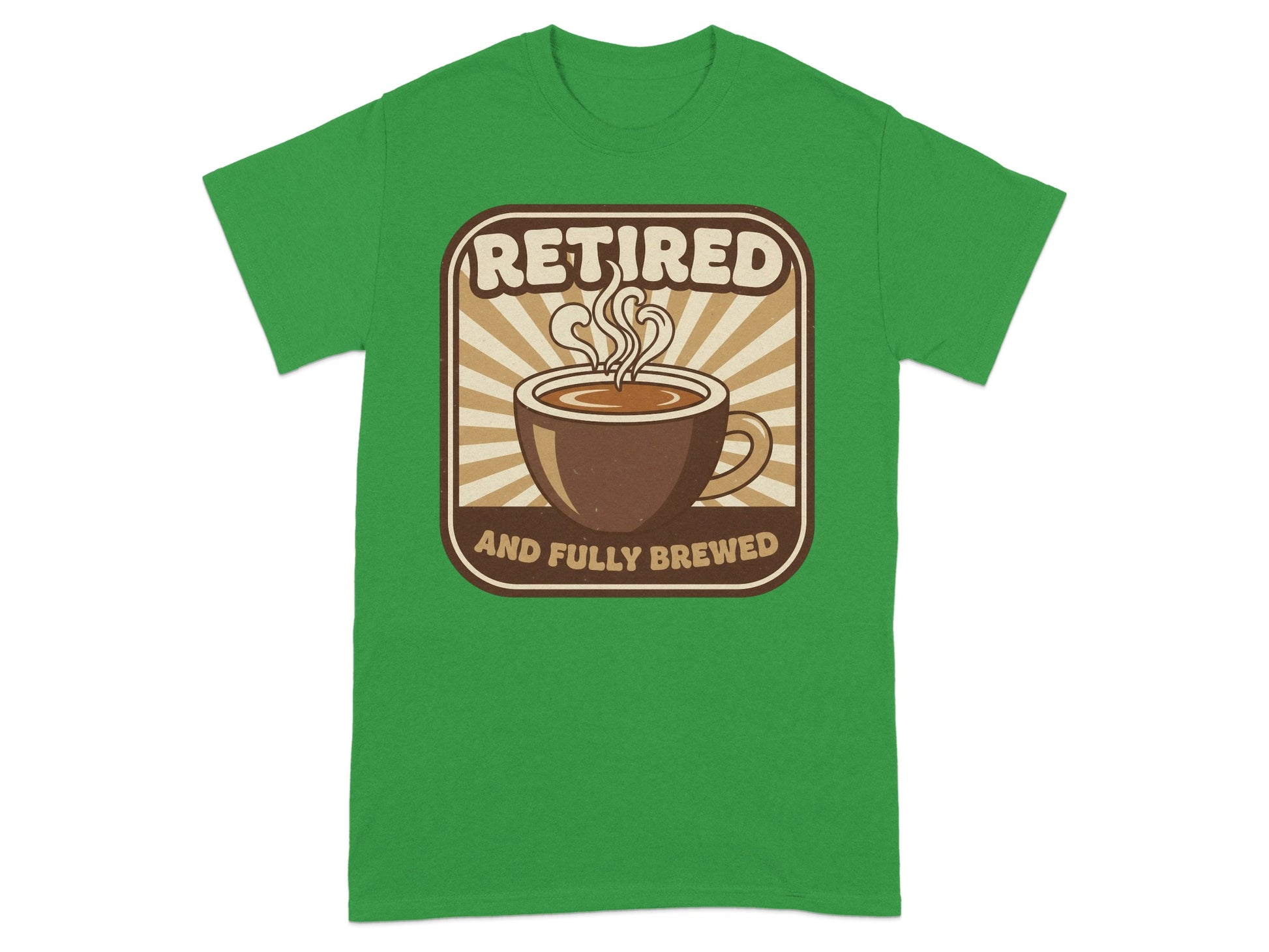 Retired And Fully Brewed Graphic T-Shirt Product