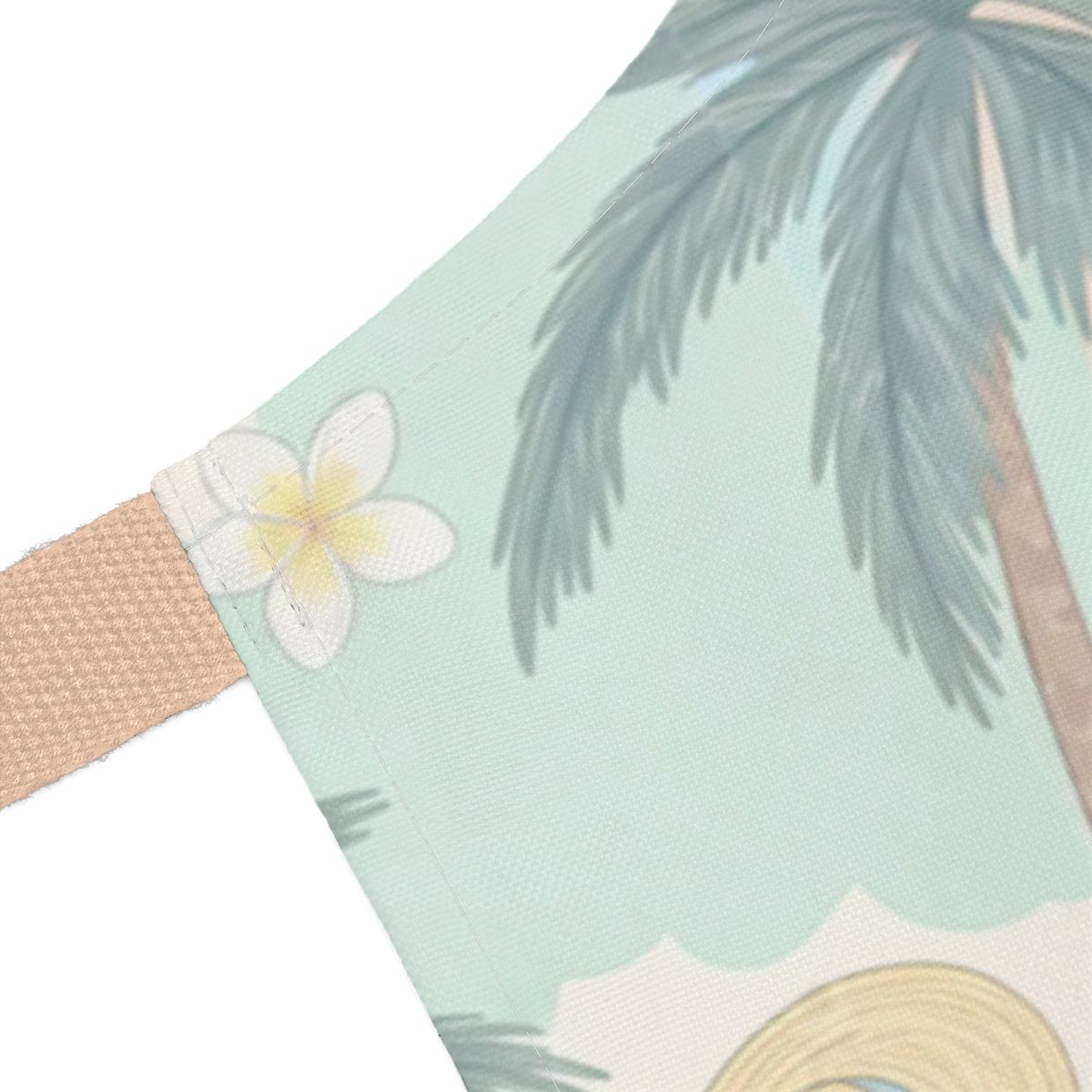 Tropical Palm Tree and Beach Scene Art