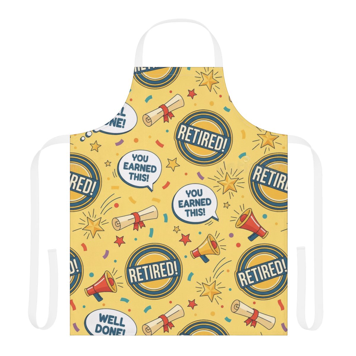 Fun Retired You Earned This Well Done Apron