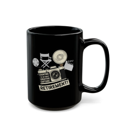 Counting to My Next Creative Capture | Retirement Gold Silver Black or Access Mugs - Retiree Gifts Retirement Party