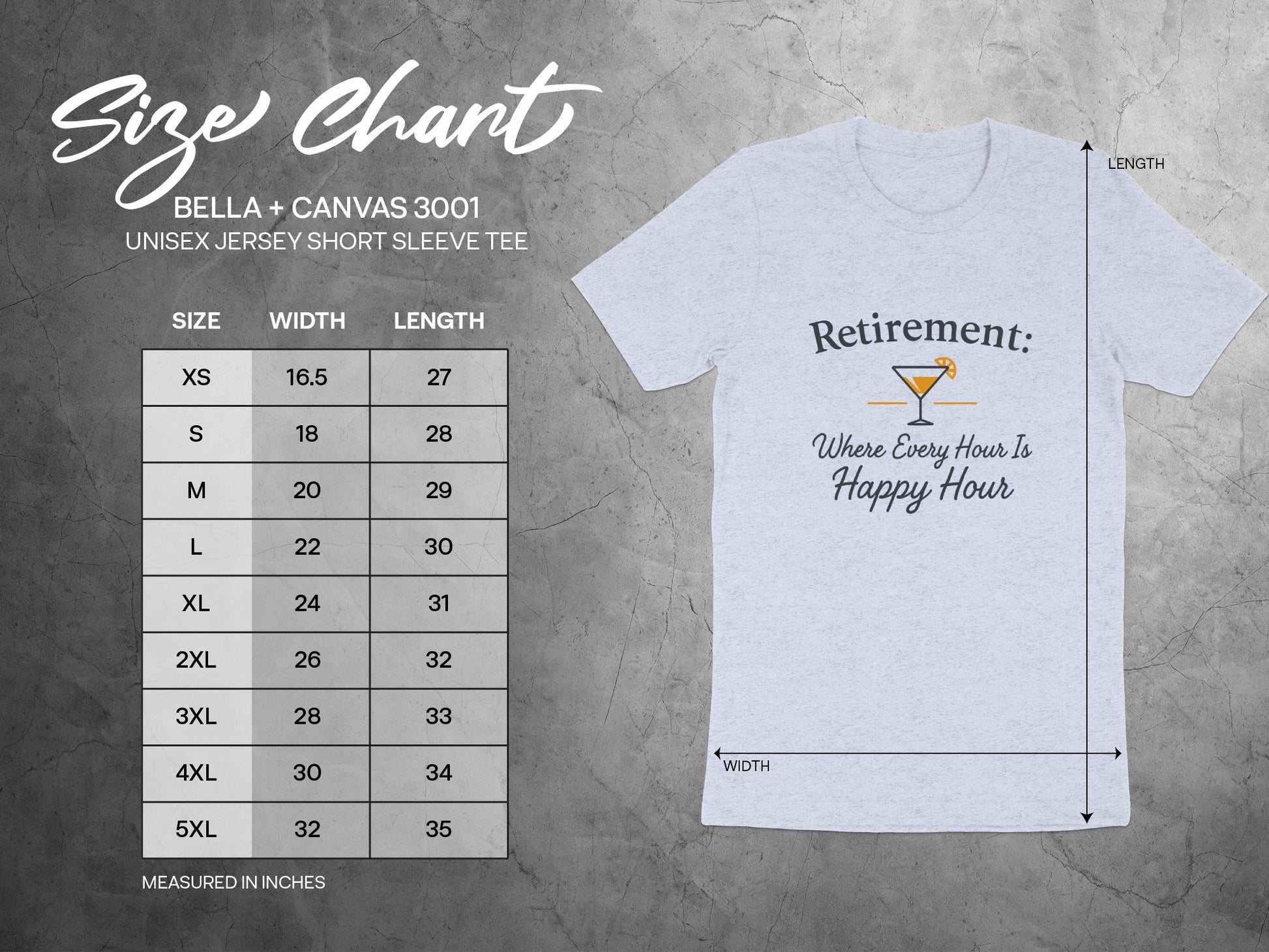 Retirement Where Every Hour Happy Hour | Soft Color Bella T-Shirts - Retiree Gifts Retirement Party