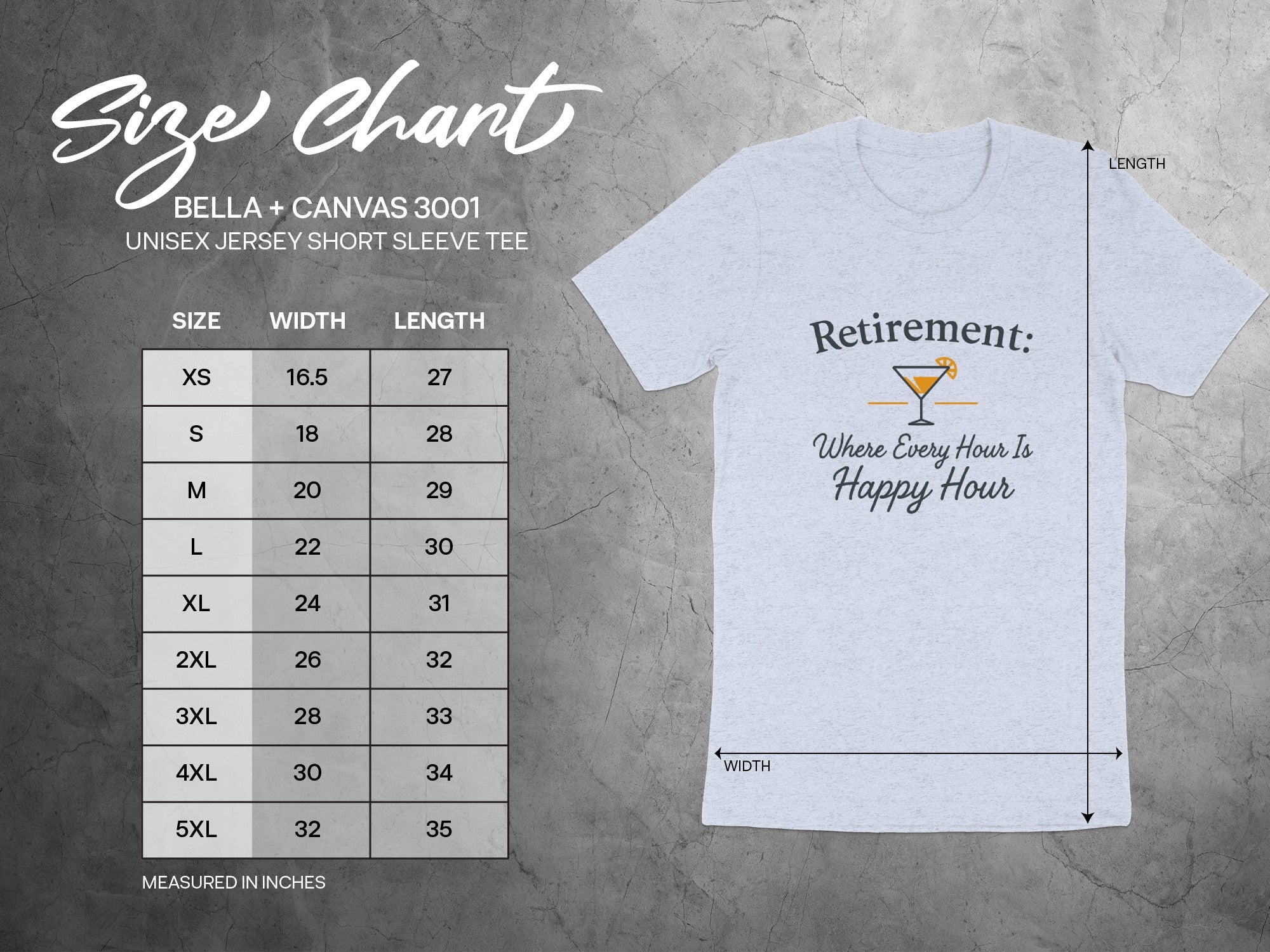Retirement Where Every Hour Happy Hour | Soft Color Bella T-Shirts - Retiree Gifts Retirement Party