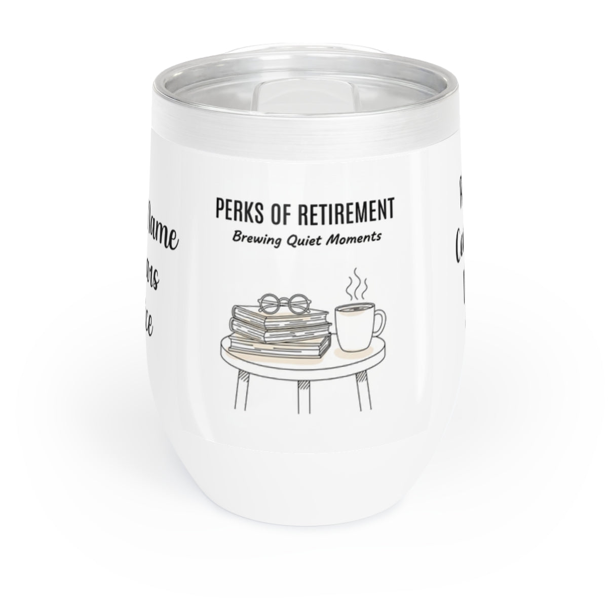 Perks of Retirement Brewing Quiet Moments Thermal Cup